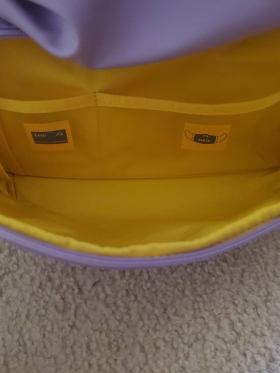 Mandarina Duck Lilac Purple Backpack Duck Embossed Travel Bag with Mini Pouch main image 10